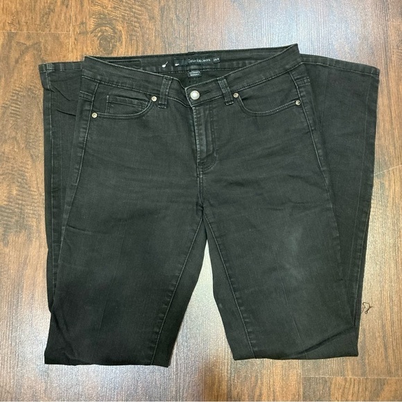 CALVIN KLEIN Ultimate Skinny Jeans black Stretch denim size 28/8 GUC - Picture 9 of 12